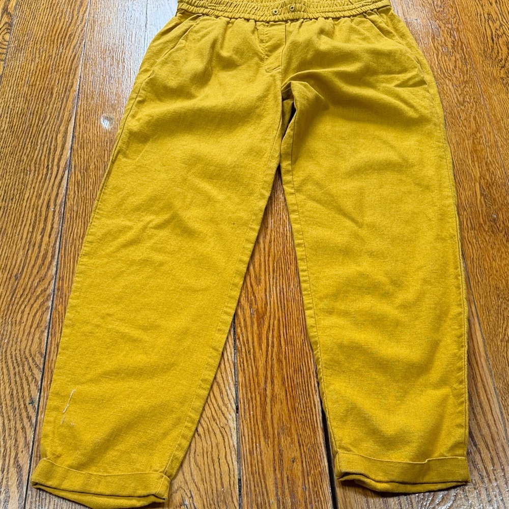 J by J. Crew elastic waist linen blend pants. Ladies Size 2.  Great condition.